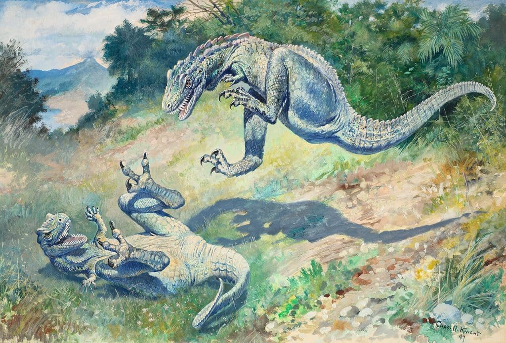 Dryptosaurus by Charles Knight in the Public domain