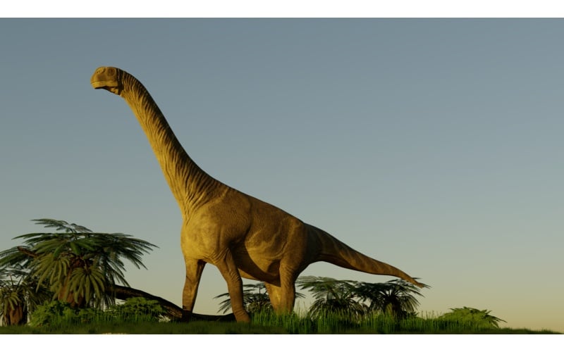 Recreation of Aragosaurus, a basal macronary sauropod from the Iberian Peninsula