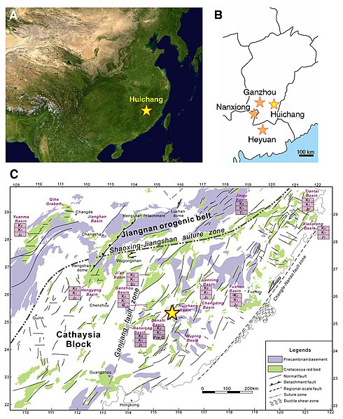 Geological and geographical contexts for the type locality of Datai yingliangis.