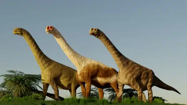 Aragosaurus, Lourinhasaurus y Galvesaurus Recreation